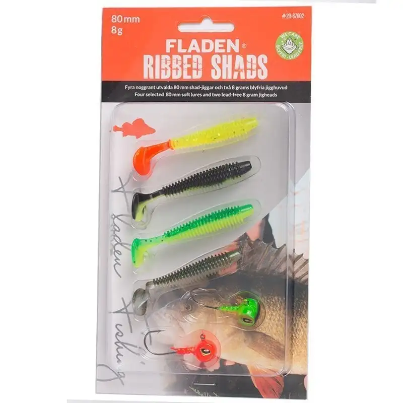 Fladen Jiggsortering Ribbed Shad 1 Fladen Jiggsortering Ribbed Shad