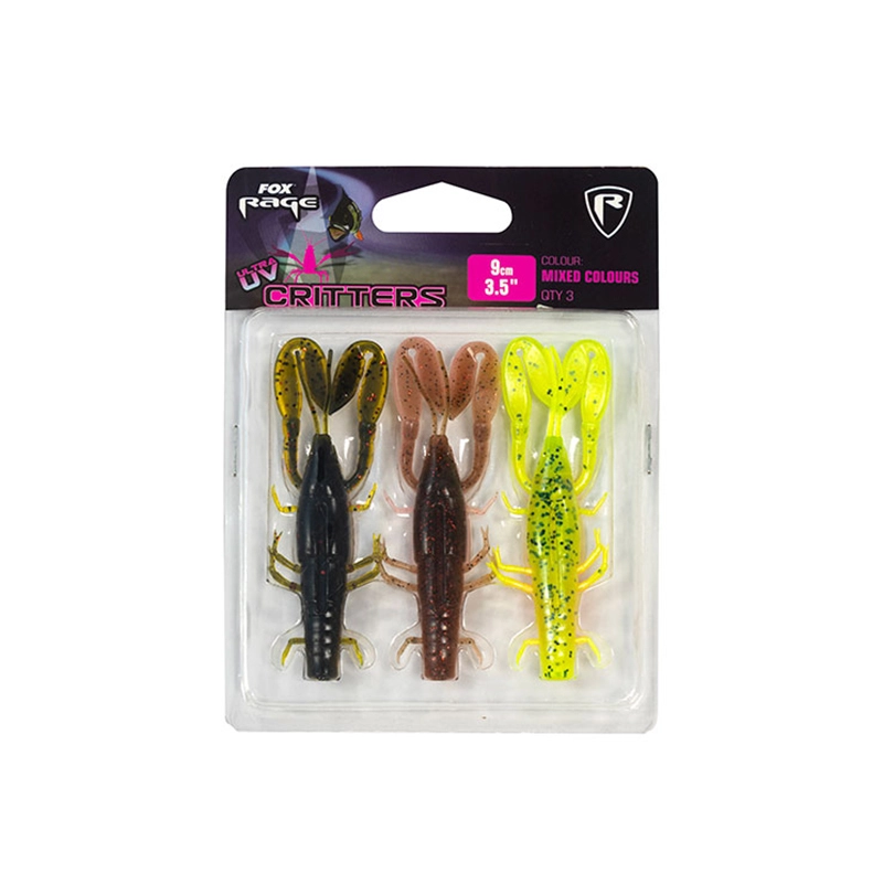 Fox Rage Critter Mixed Colour Pack 3-pack 1 Fox Rage Critter Mixed Colour Pack 3-pack