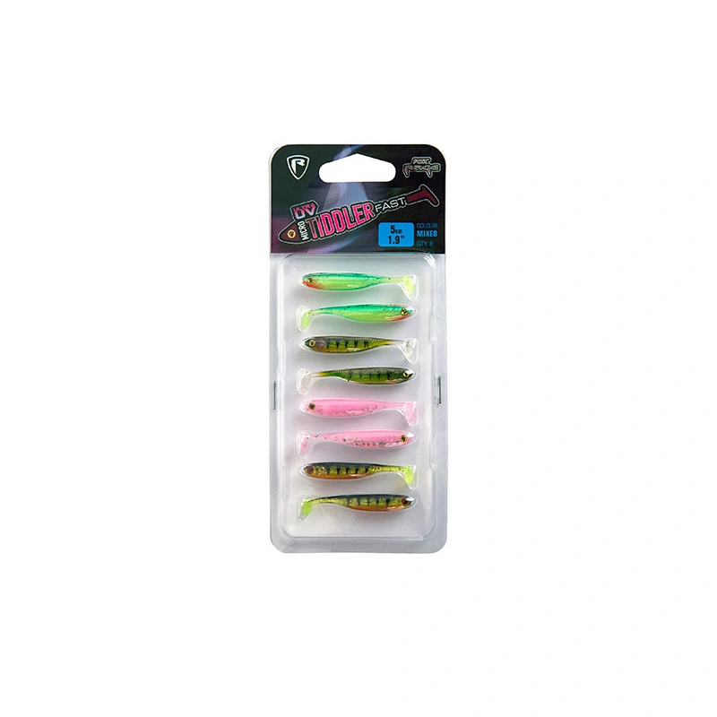 Fox Rage UV Micro Tiddler Fast 5 Cm 8-pack 2 Fox Rage UV Micro Tiddler Fast 5 Cm 8-pack - Billede 2